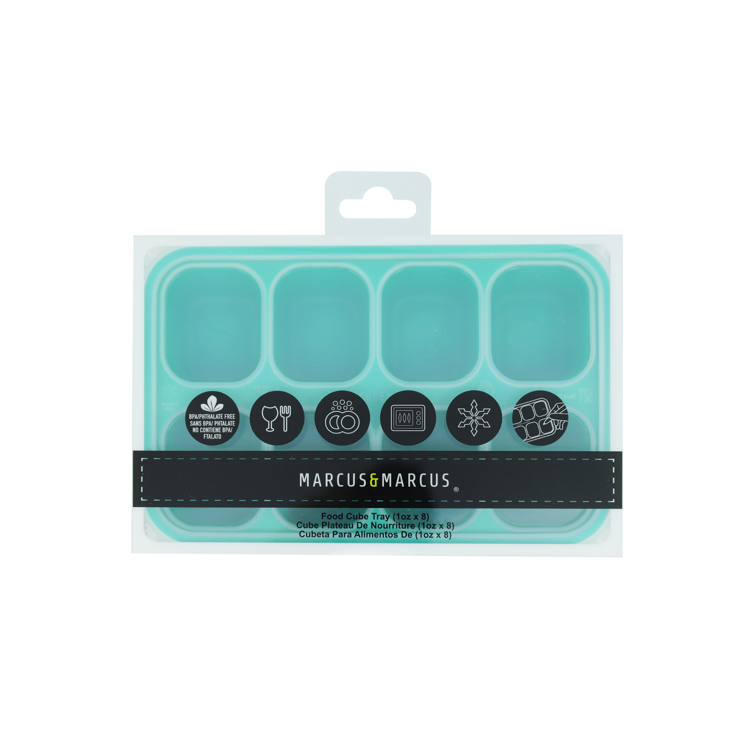 Forma para Congelar com 8 Cubos 30 ml Elefante Ollie - Verde
