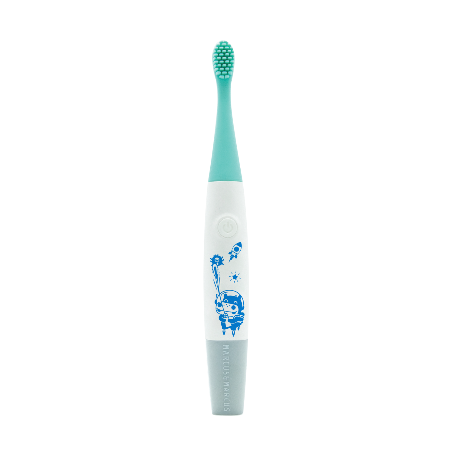 Massageador De Gengiva Elétrico Com Refil Silicone Azul