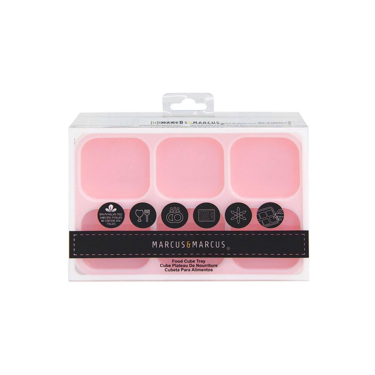 Forma para Congelar Alimento com 6 Cubos 60 ml Porquinha Pokey - Rosa