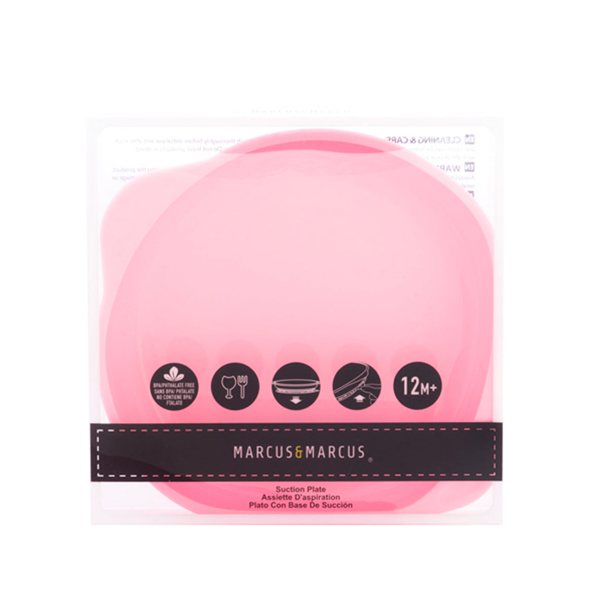 Prato Redondo com Sucção Porquinha Pokey - Rosa