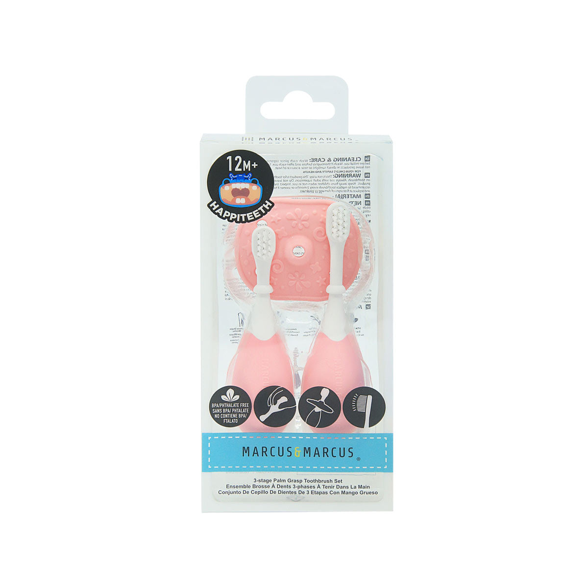 Conjunto de Escova Dental 3 Estágios - Rosa