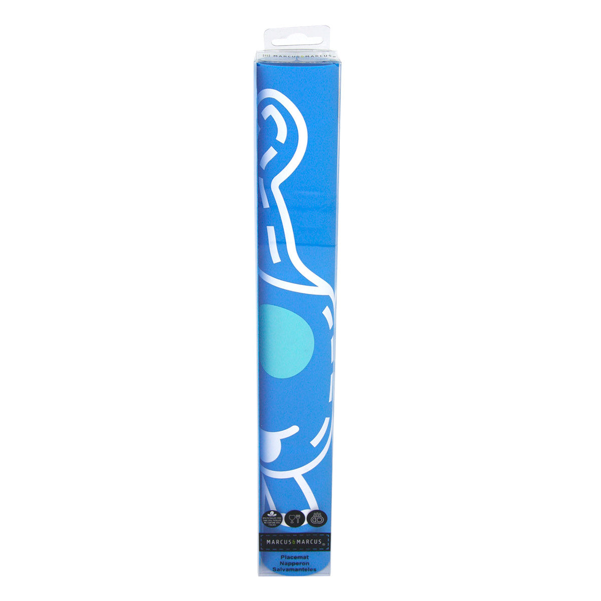 Jogo Americano em Silicone Hipopótamo Lucas - Azul