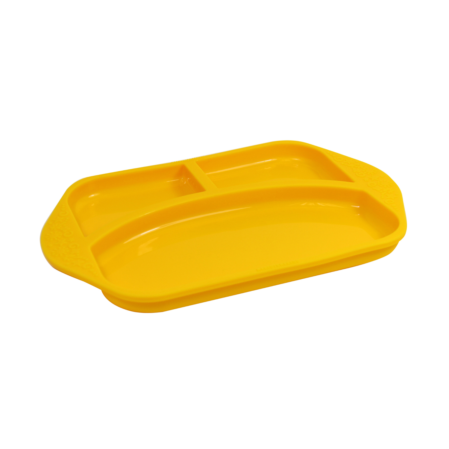 Prato Com 3 Divisórias Em Silicone Girafa Lola - Amarelo