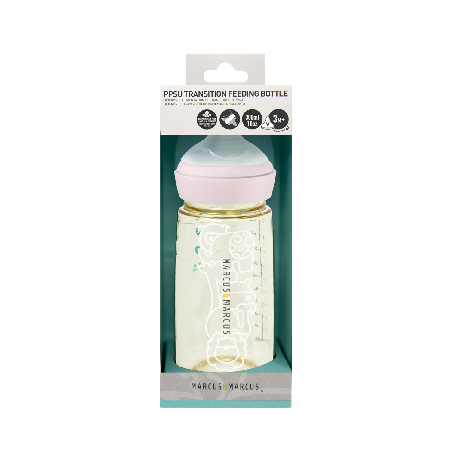 Mamadeira em PPSU 300 ml Rosa