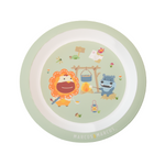 Kit Alimentação Infantil Ecológico 5 Peças (Prato. Tigela. Caneca. Colher E Garfo) Verde