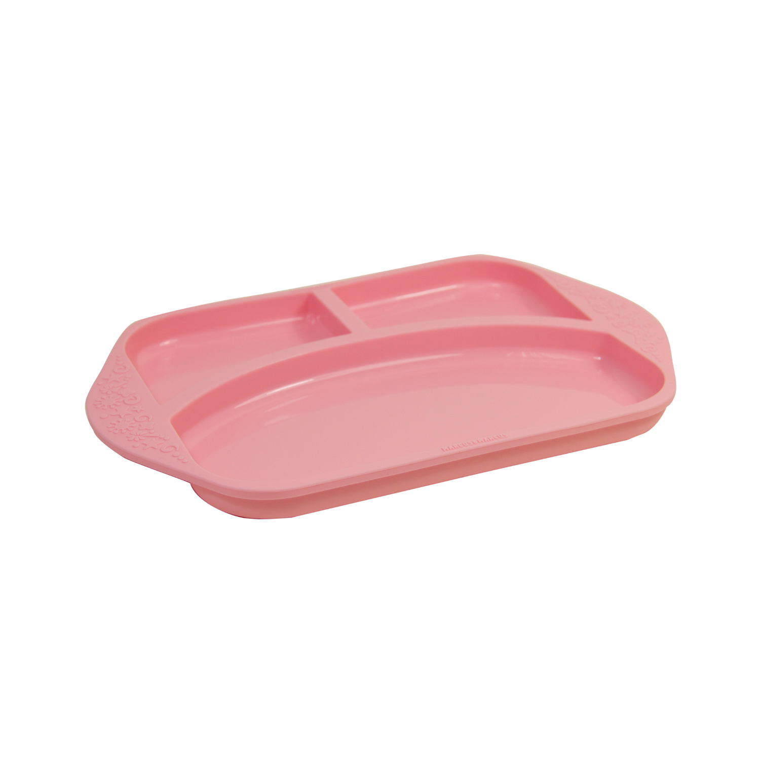 Prato Com 3 Divisórias Em Silicone Porquinha Pokey - Rosa