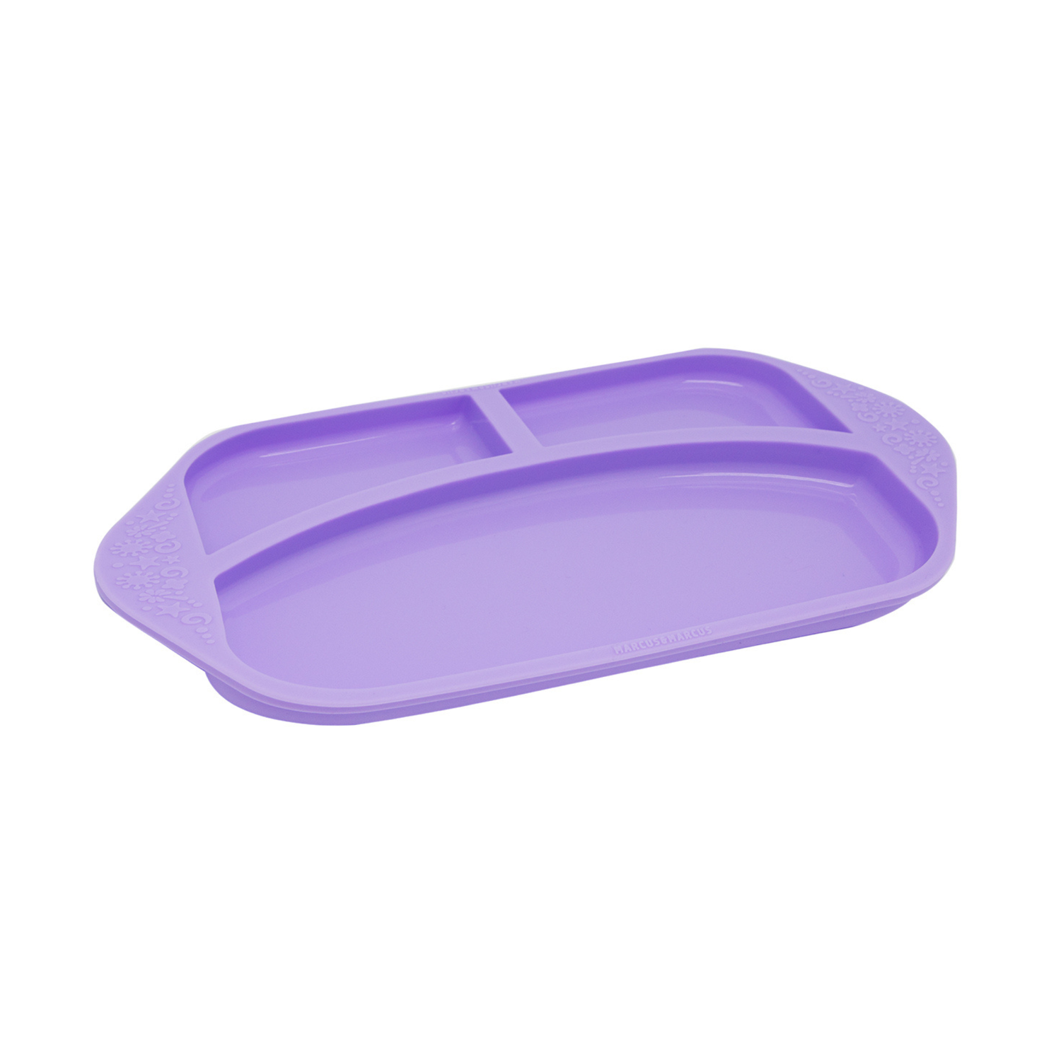 Prato Com 3 Divisórias Em Silicone Baleia Willo - Lilás