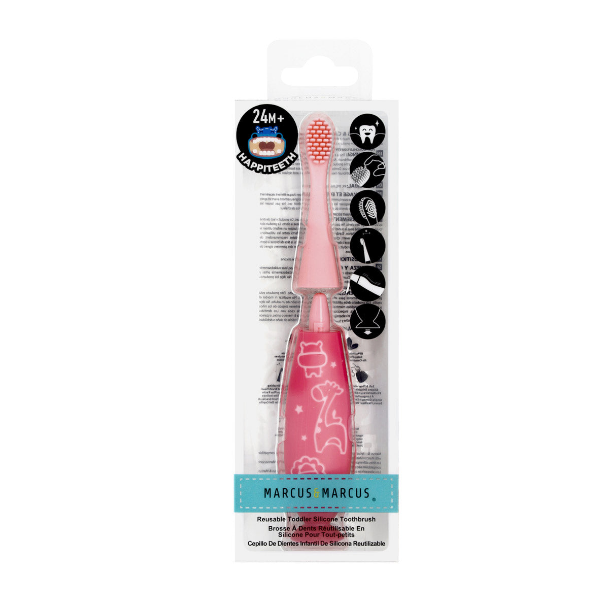 Massageador de Gengiva com Refil em Silicone - Rosa