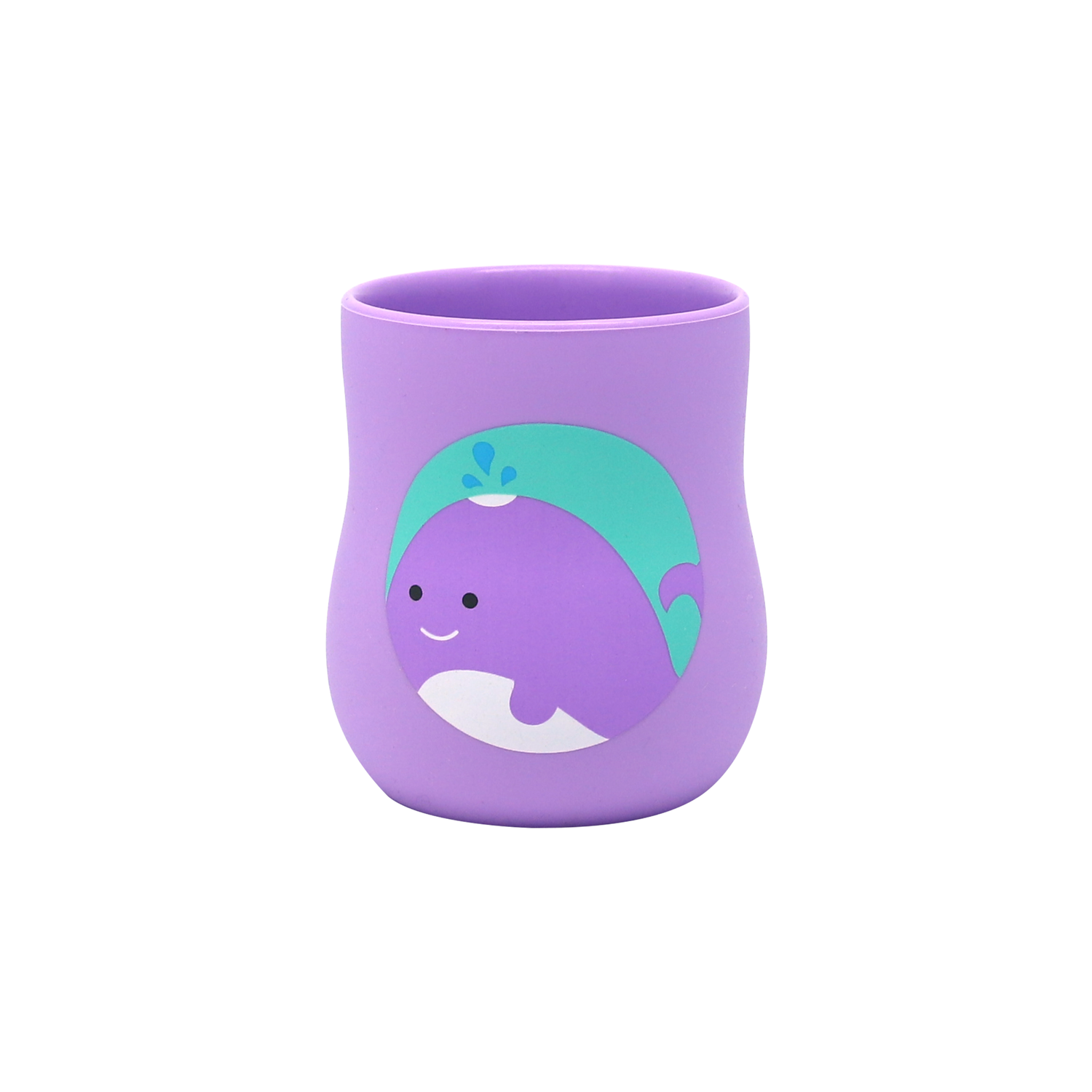 Copo Anatômico em Silicone 120 ml Baleia Willo - Lilás