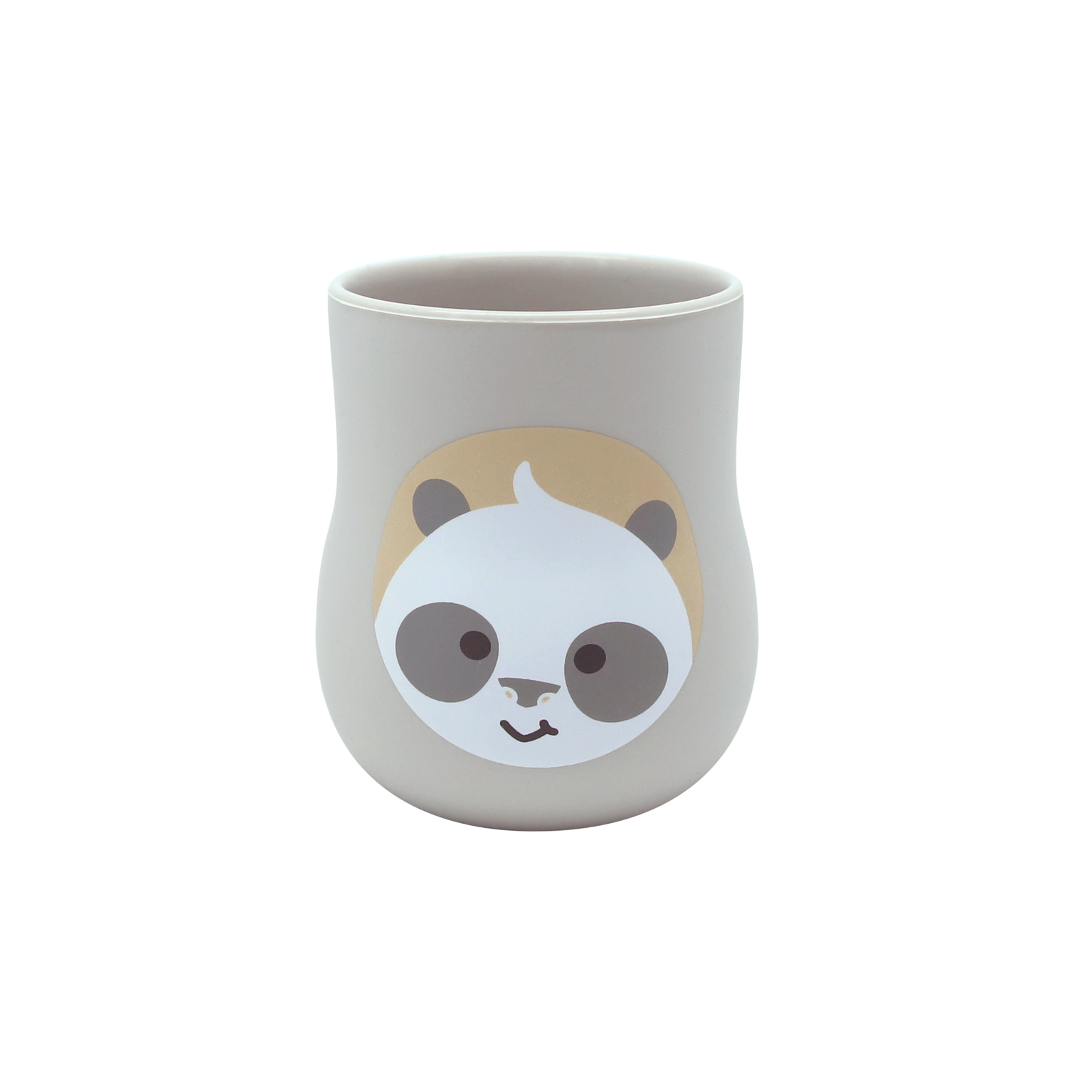 Copo Anatômico em Silicone 120 ml Panda Pebble - Cinza