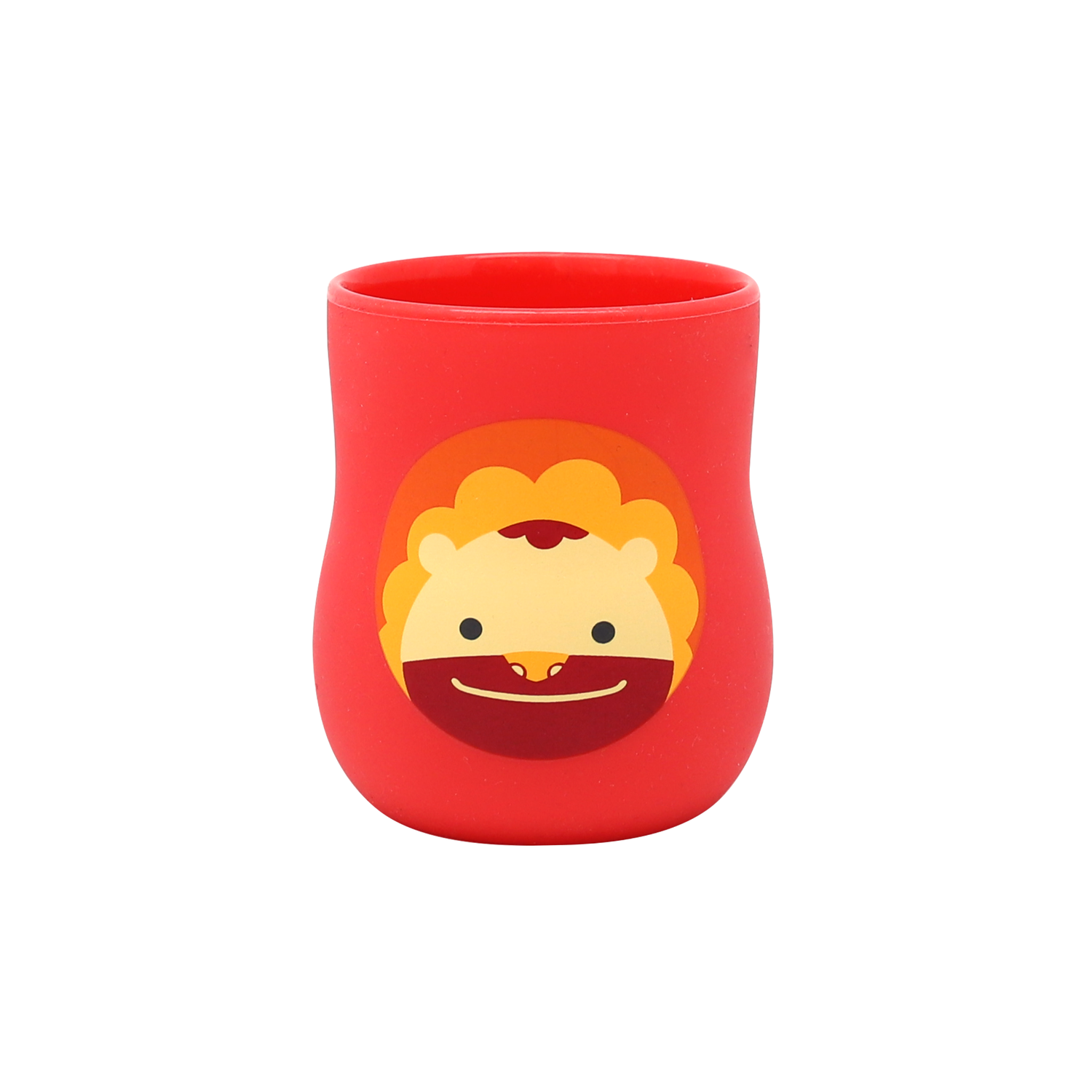Copo Anatômico em Silicone 120 ml Leão Marcus - Vermelho