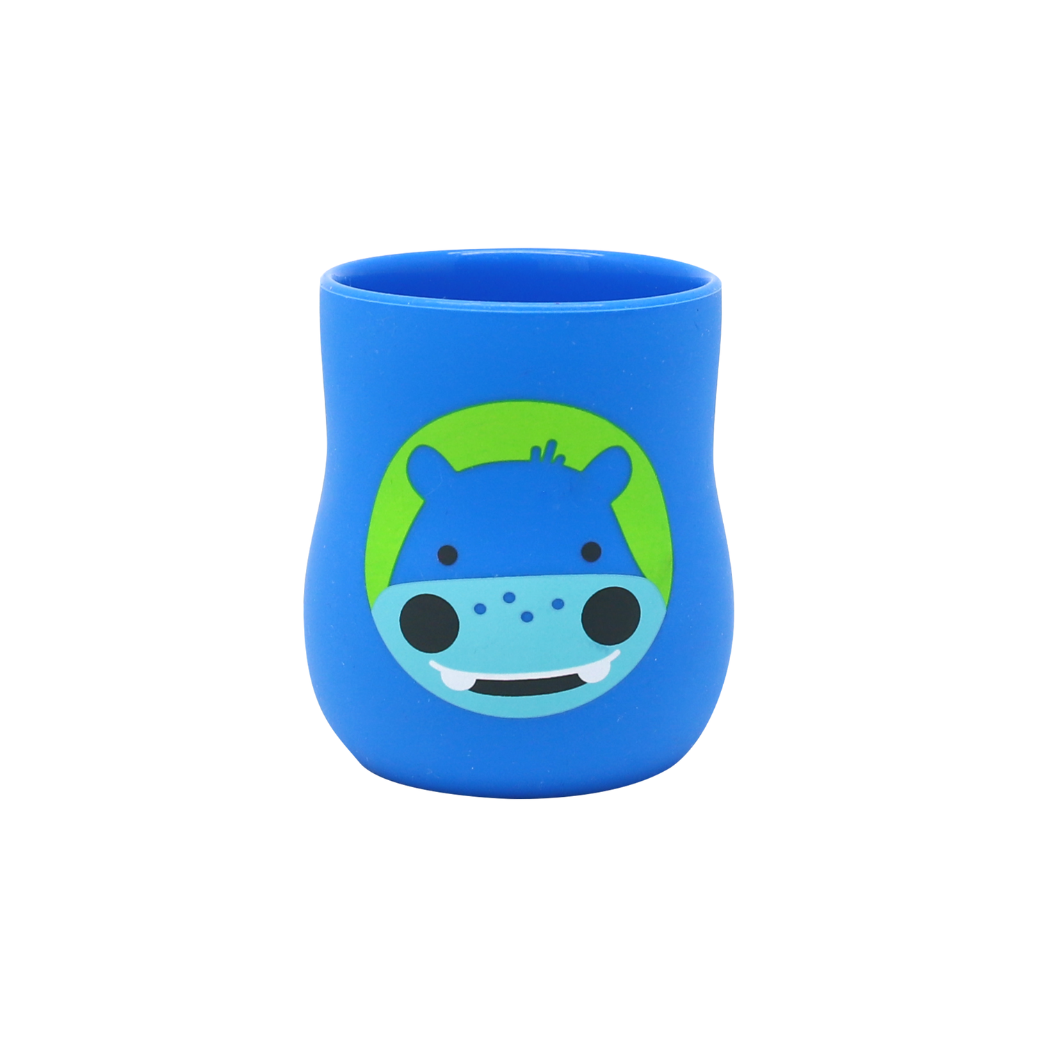 Copo Anatômico em Silicone 120 ml Hipopótamo Lucas - Azul