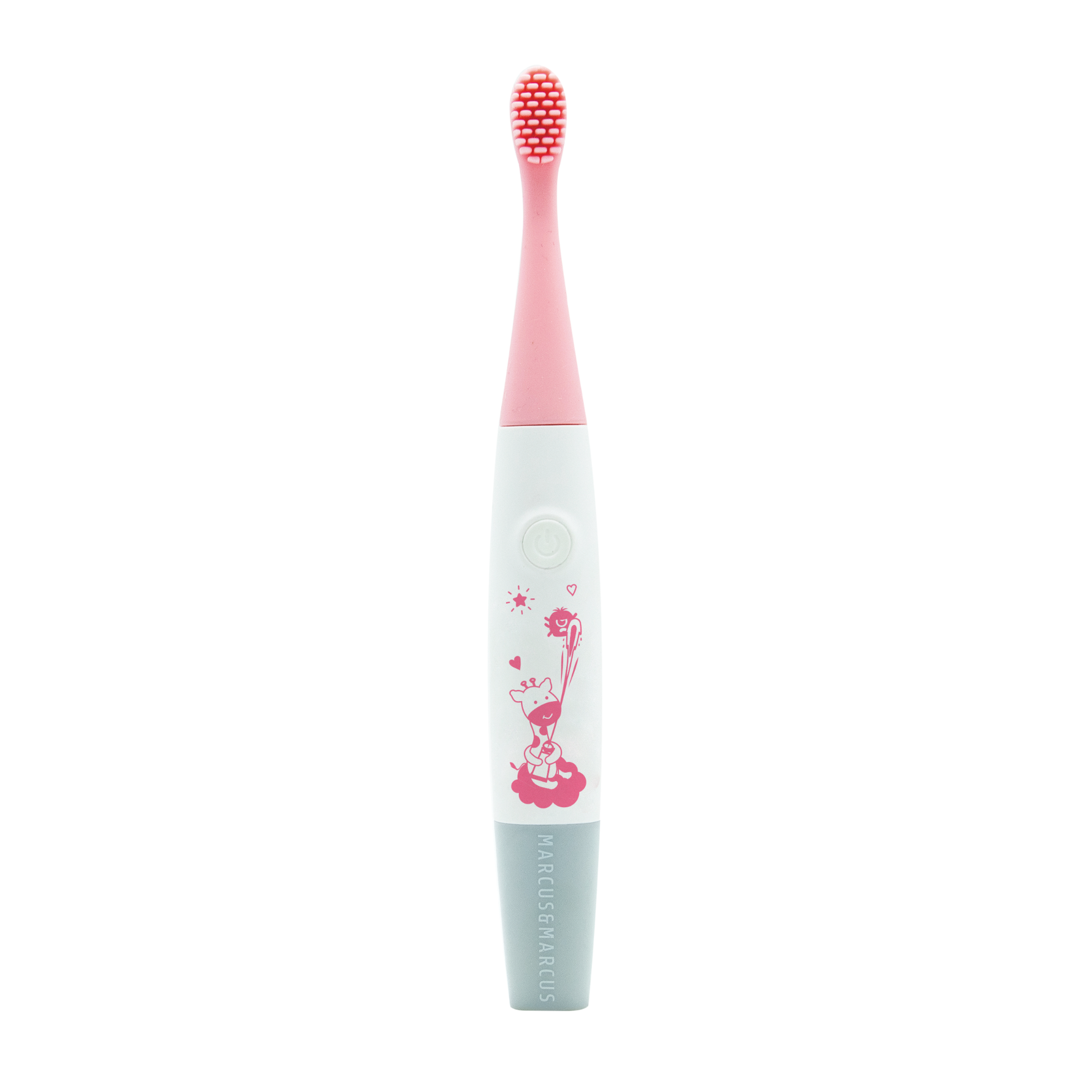 Massageador De Gengiva Elétrico Com Refil Silicone Rosa