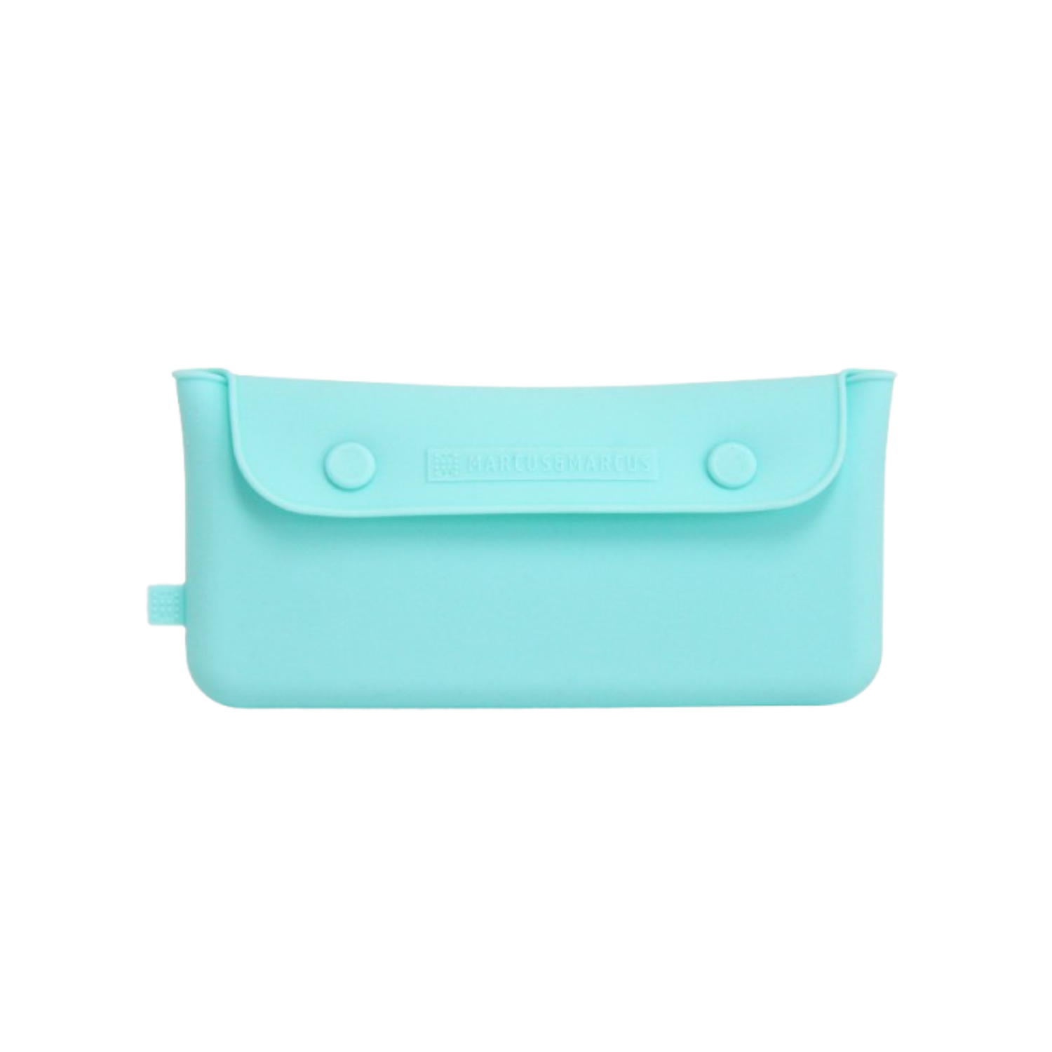 Bolsa Em Silicone Portátil Para Talheres - Verde