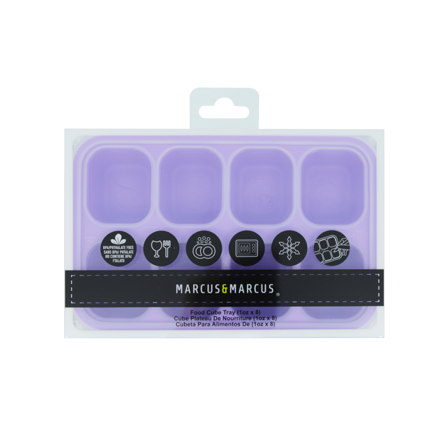 Forma para Congelar com 8 Cubos 30 ml Baleia Willo - Lilás