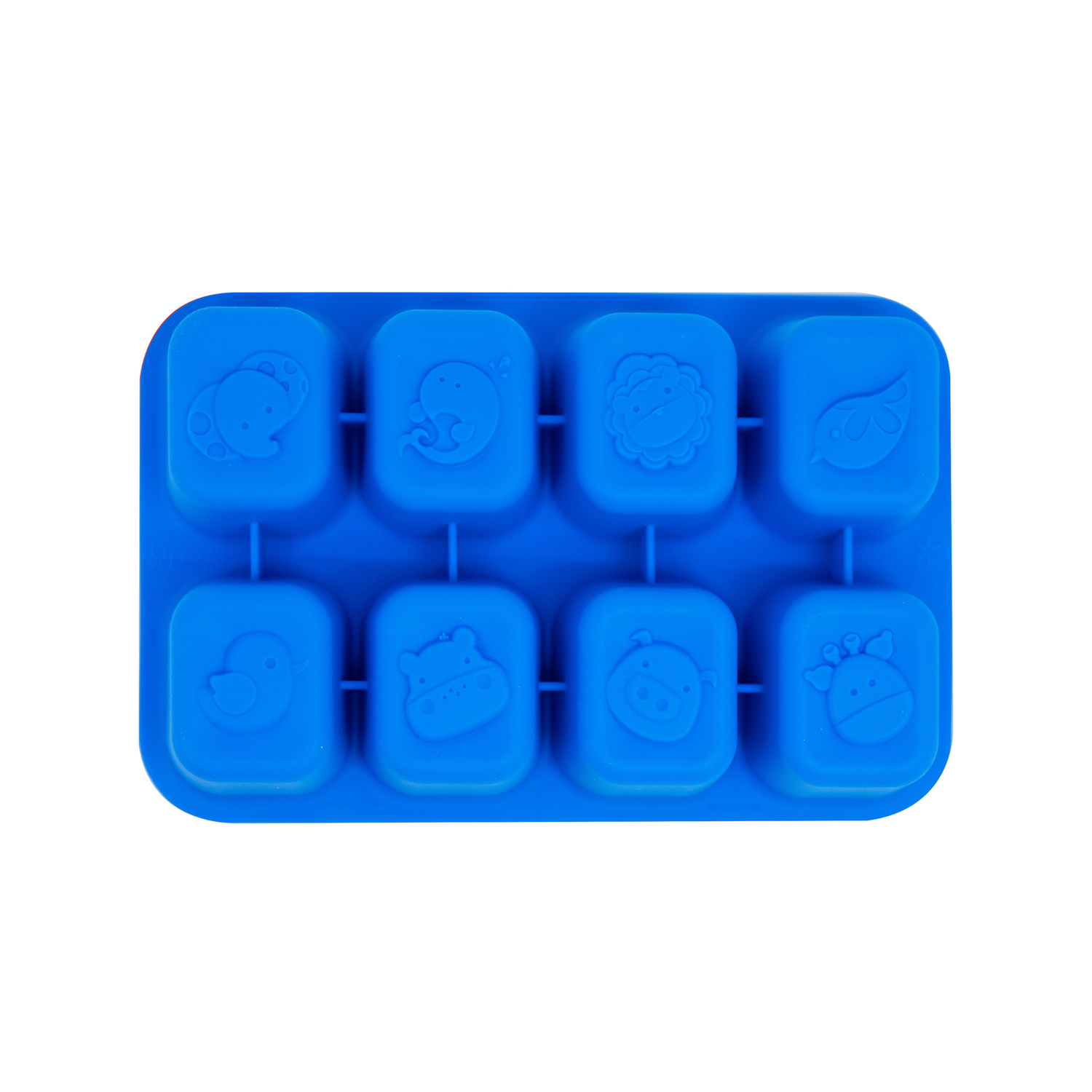 Forma para Congelar com 8 Cubos 30 ml Hipopótamo Lucas - Azul