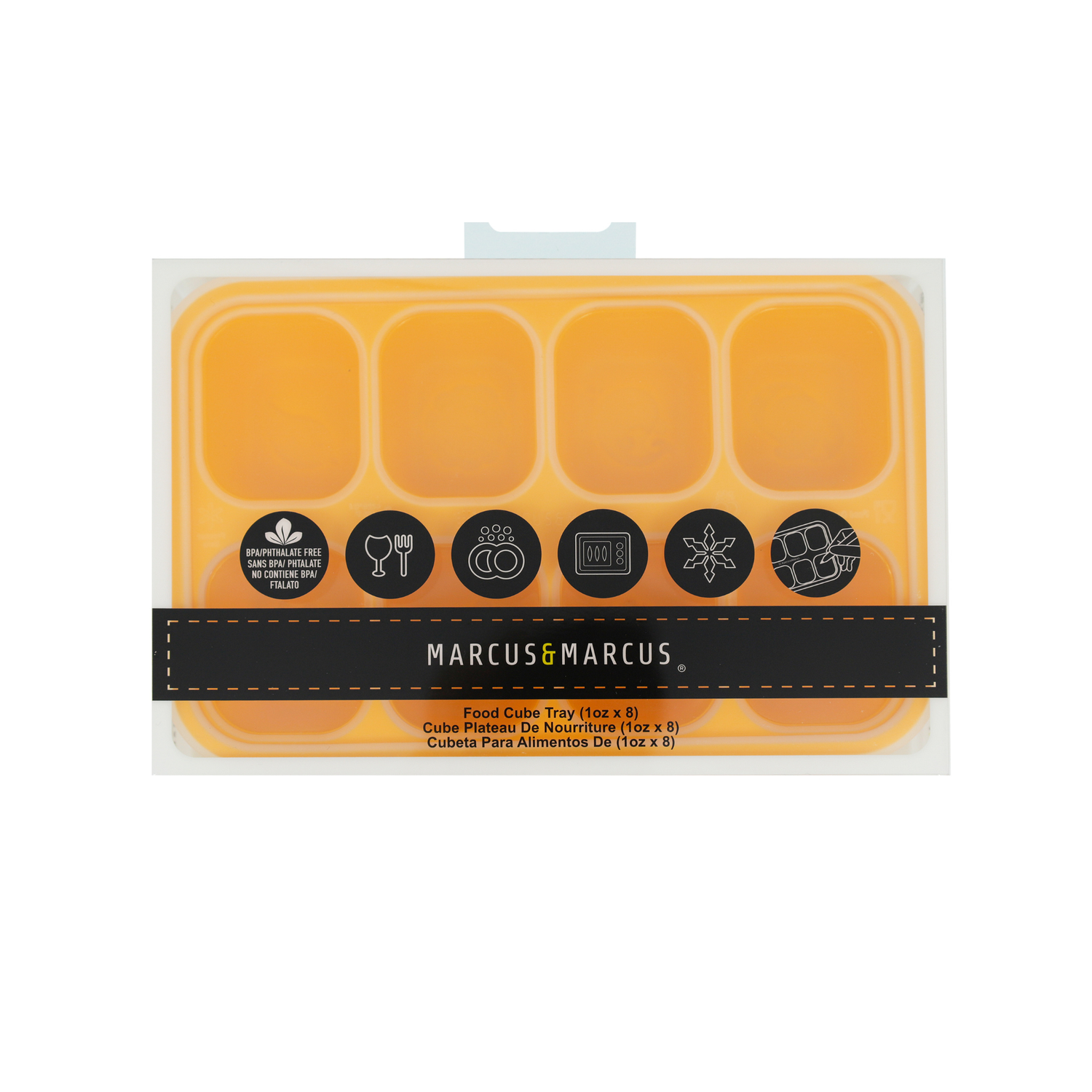 Forma para Congelar com 8 Cubos 30 ml Girafa Lola - Amarelo