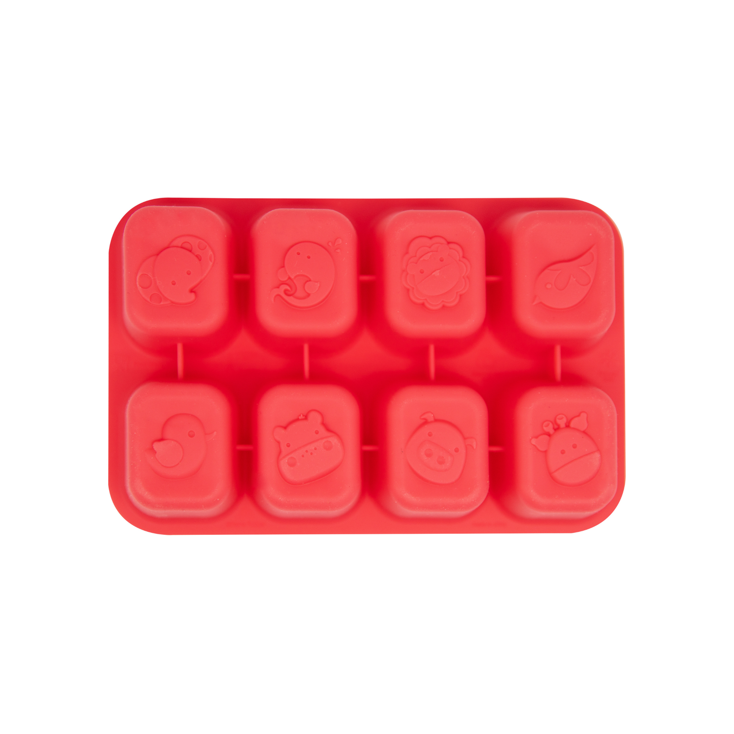 Forma para Congelar com 8 Cubos 30 ml Leão Marcus - Vermelho