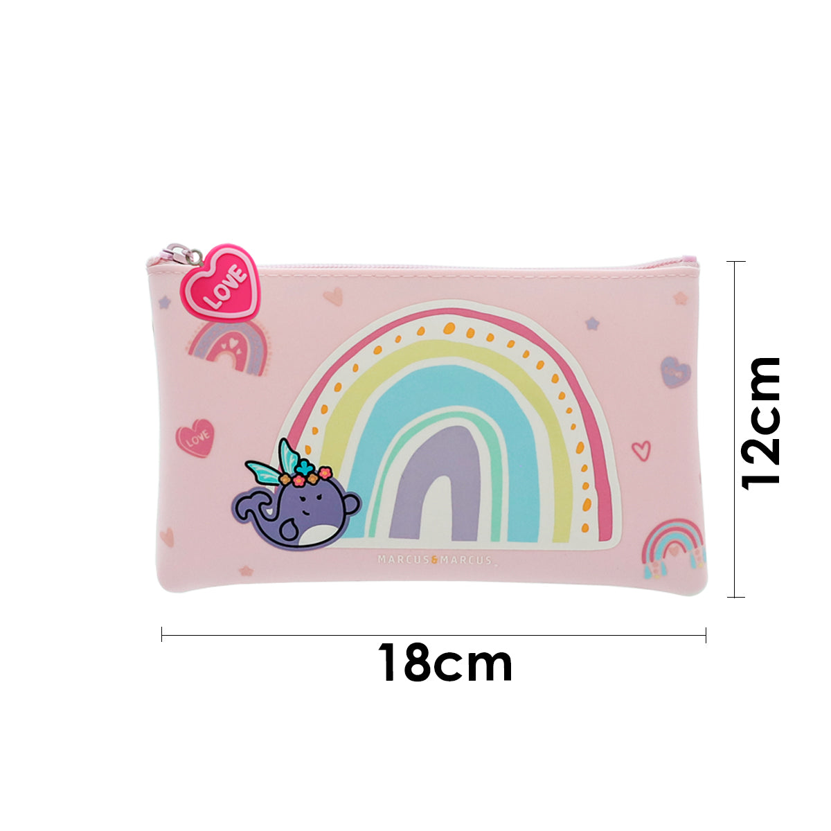 Estojo Multiuso em Silicone Arco-Íris - Rosa