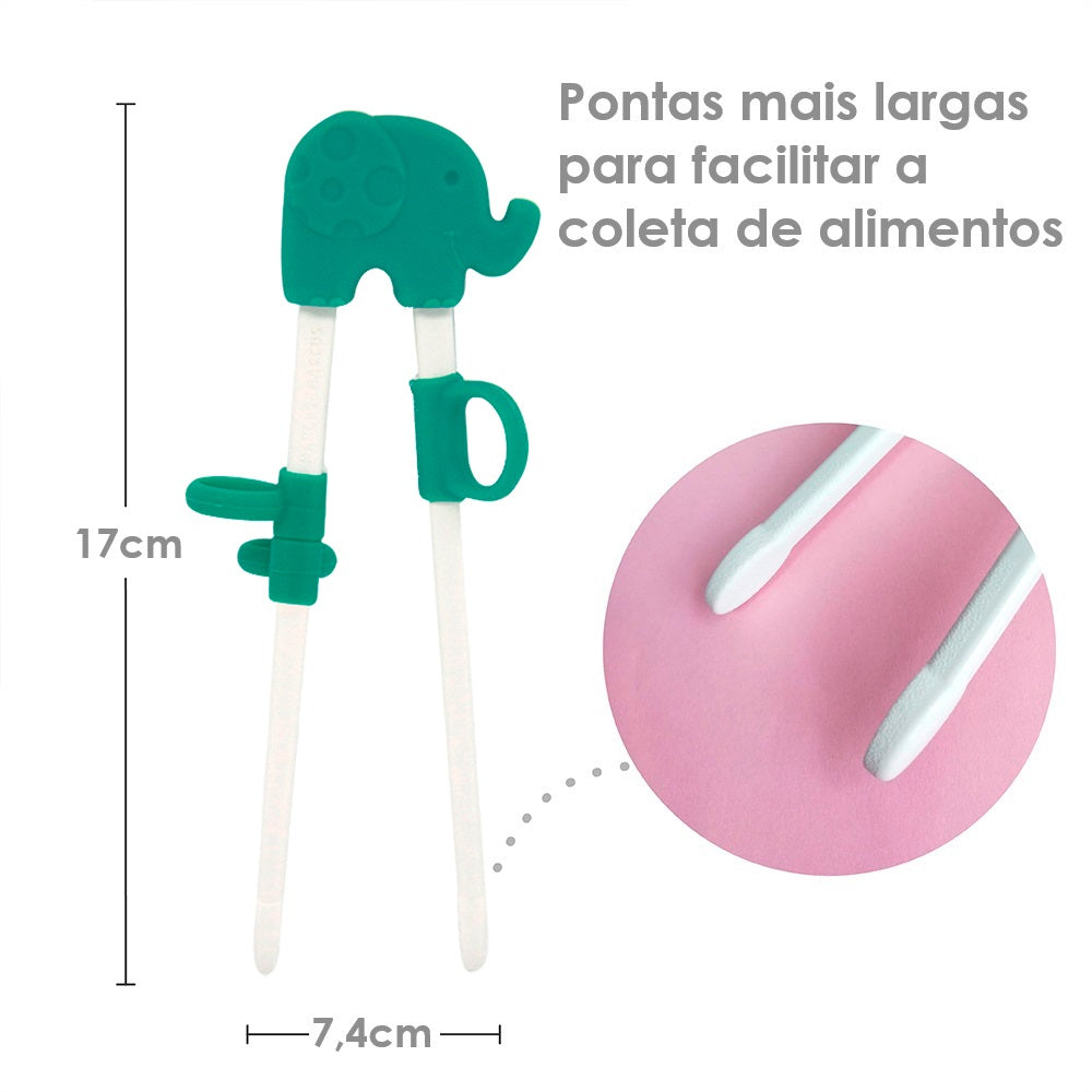 Hashi para Treinamento com Argolas Ajustáveis Elefante Ollie - Verde
