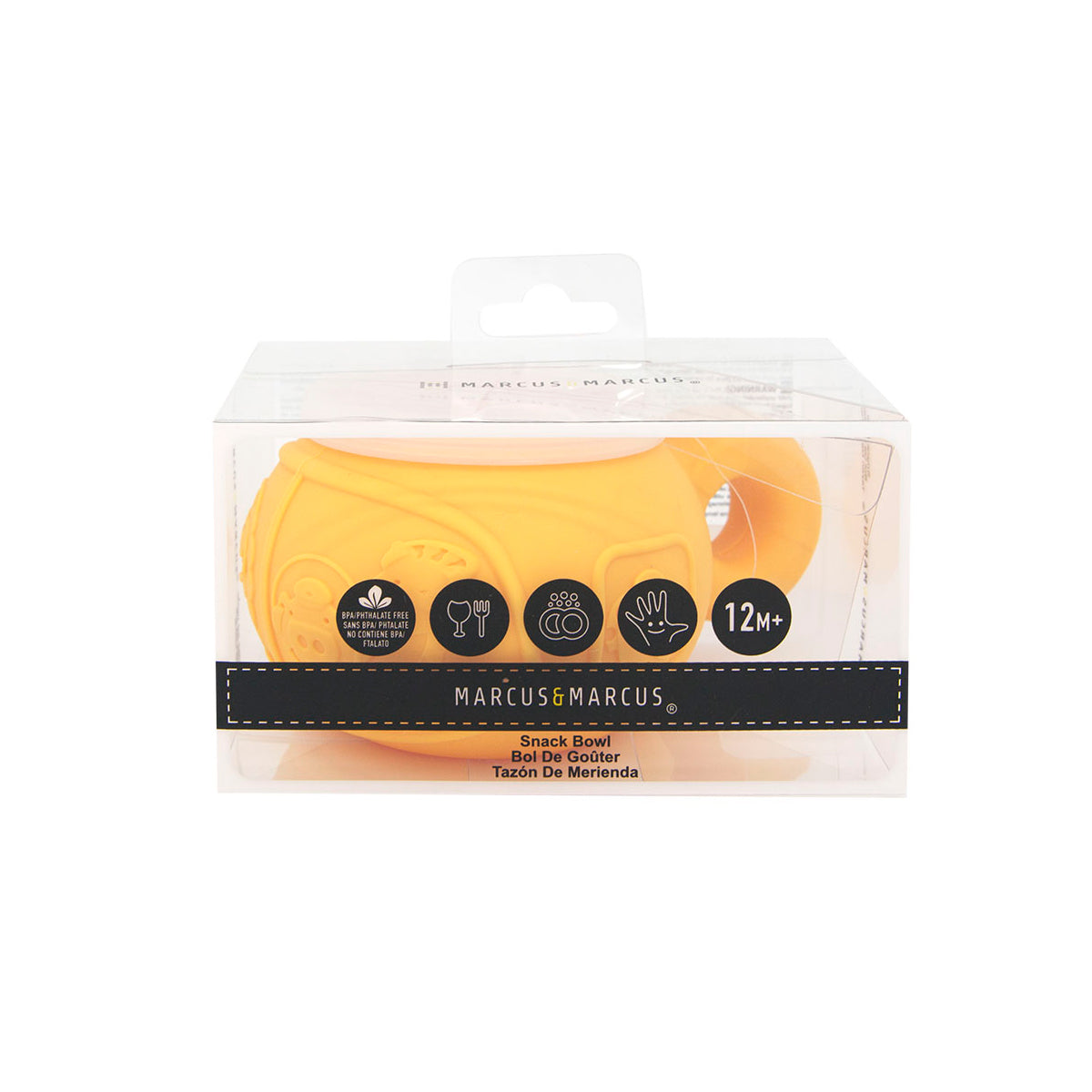 Porta Snacks com Tampa Girafa Lola - Amarelo