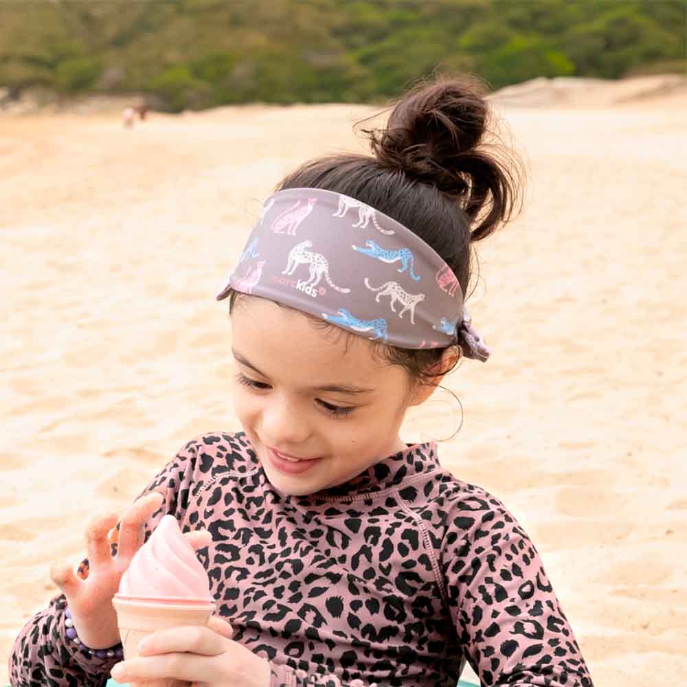 Óculos de Natação com Bandana Safari - Rosa e Marrom