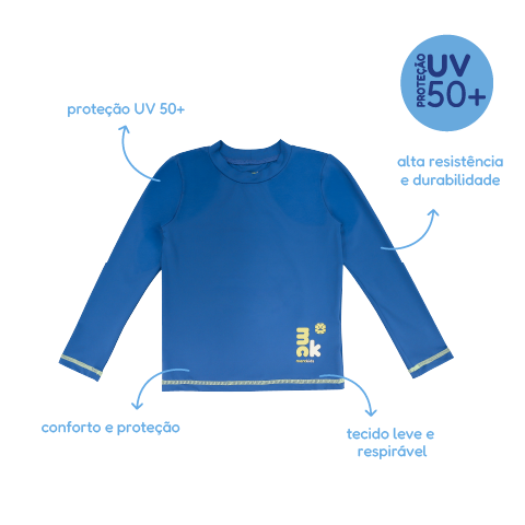 Camiseta UV +50 Marckids - Azul