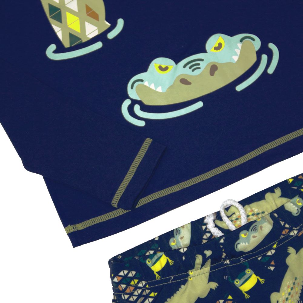 Conjunto Camiseta e Sunga Répteis Da Selva