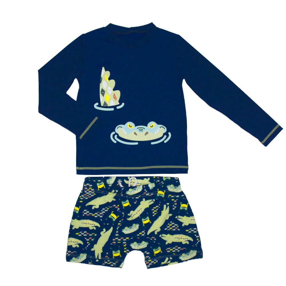 Conjunto Camiseta e Sunga Répteis Da Selva