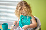 Babador Em Silicone Elefante Ollie - Verde