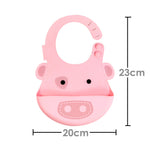 Babador Em Silicone Porquinha Pokey - Rosa