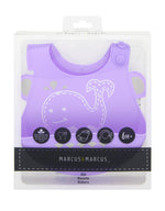 Babador Em Silicone Baleia Willo - Lilás