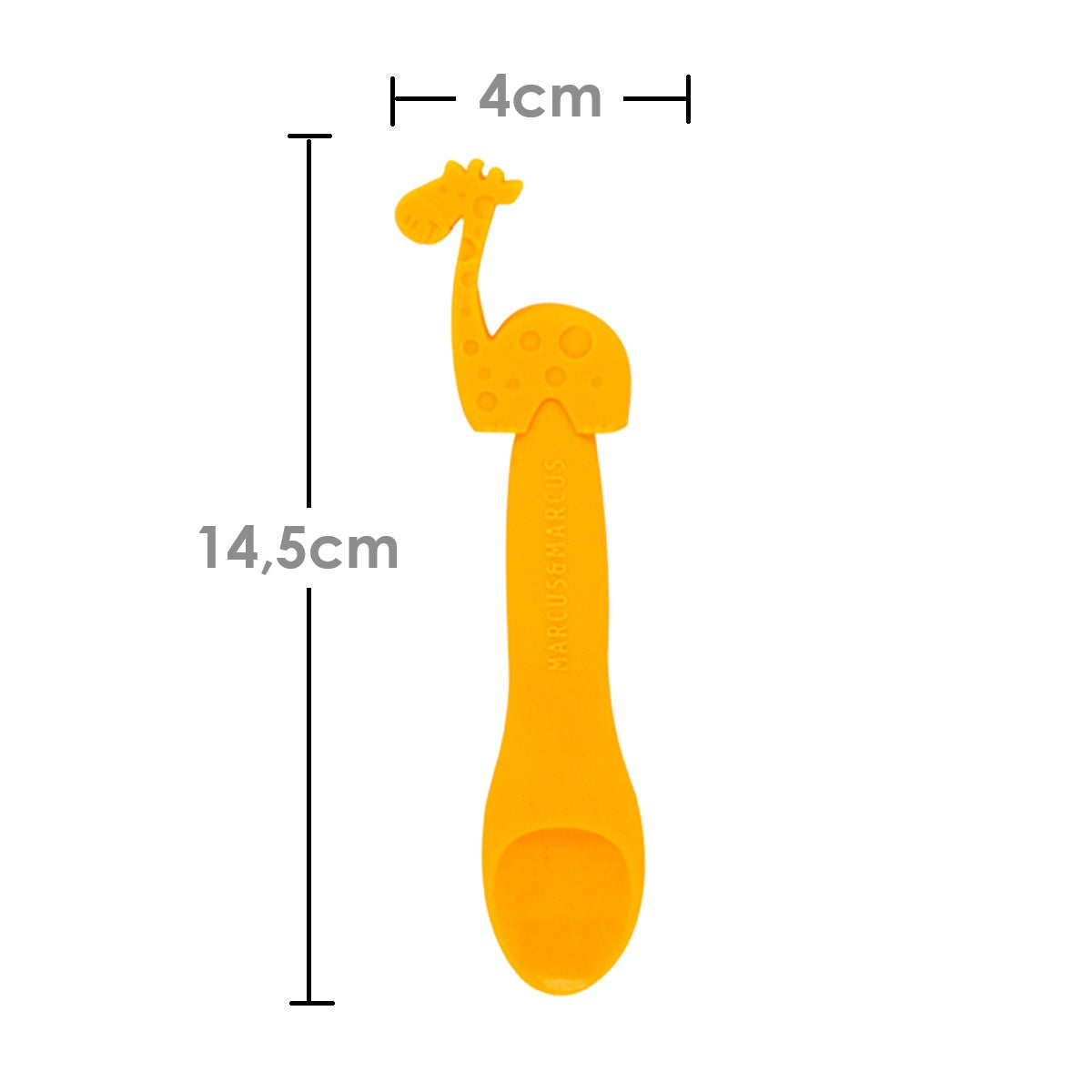 Colher Em Silicone Para Papinha Girafa Lola - Amarelo