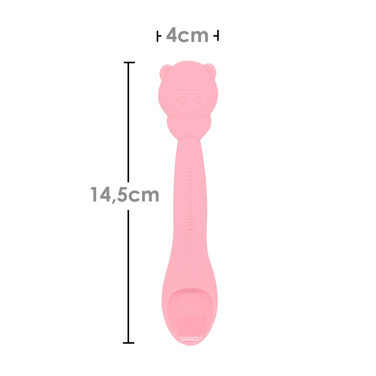 Colher Em Silicone Para Papinha Porquinha Pokey - Rosa