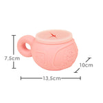 Porta Snacks Com Tampa Porquinha Pokey - Rosa