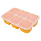 Forma Para Congelar Alimento 6 Cubos 60 Ml Girafa Lola - Amarelo