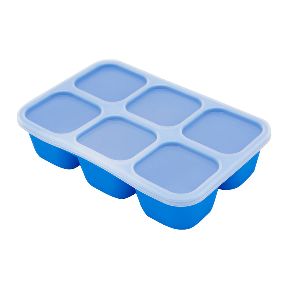 Forma Para Congelar Alimento 6 Cubos 60 Ml Hipopótamo Lucas - Azul