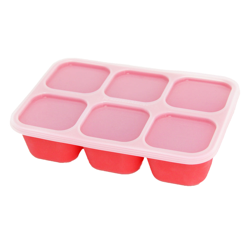 Forma Para Congelar Alimento 6 Cubos 60 Ml Leão Marcus - Vermelho