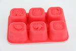 Forma Para Congelar Alimento 6 Cubos 60 Ml Leão Marcus - Vermelho