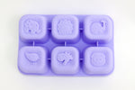 Forma Para Congelar Alimento 6 Cubos 60 Ml Baleia Willo - Lilás