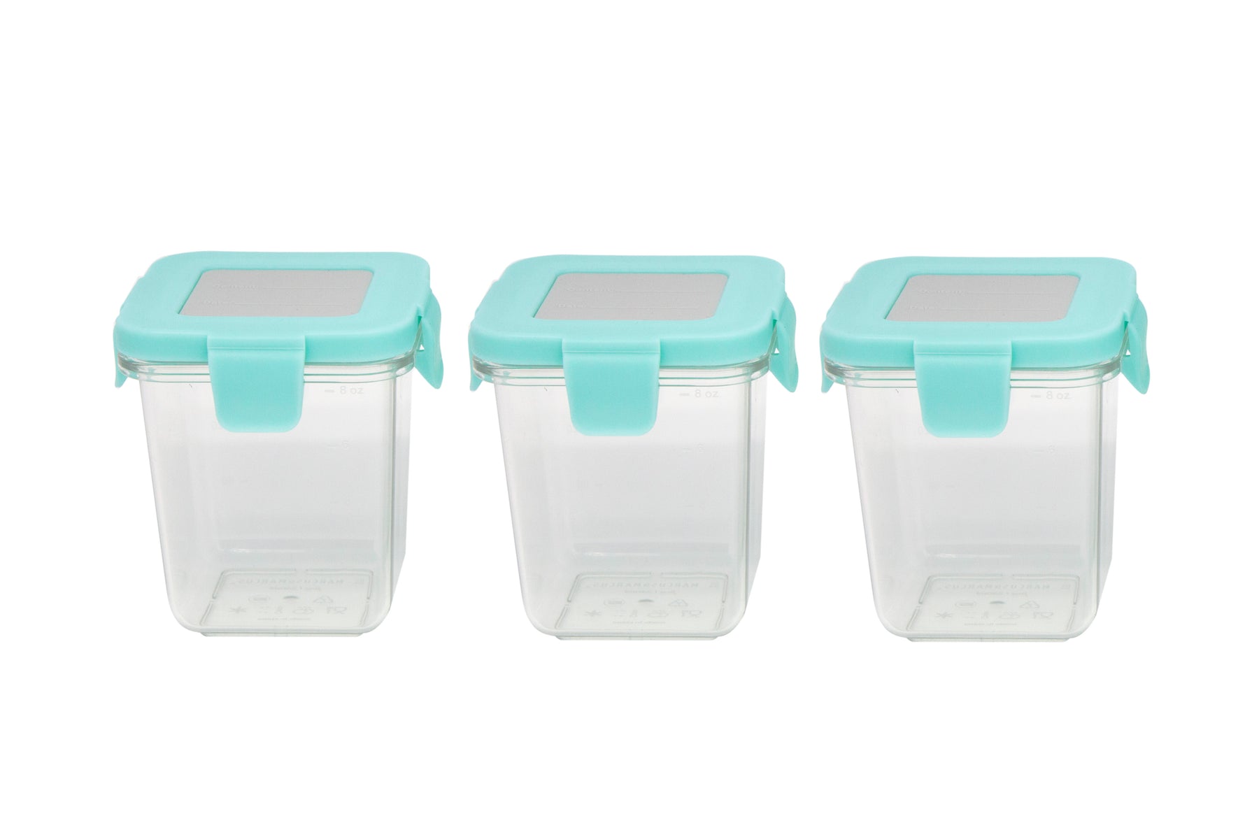 Kit Com 3 Potes Em Tritan 240Ml Verde