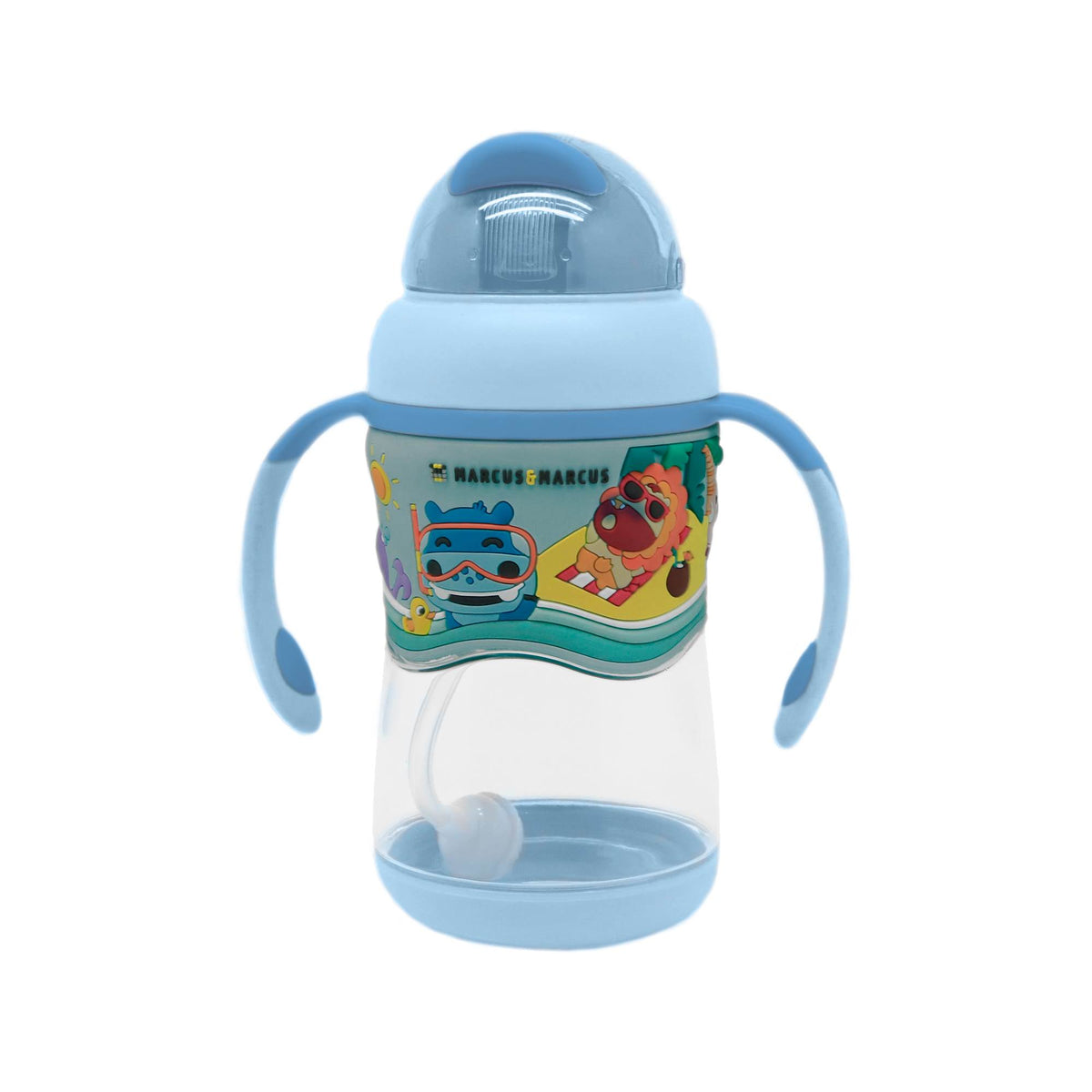 Copo Anti-Vazamento 420Ml 2 Estágios Em Tritan Azul