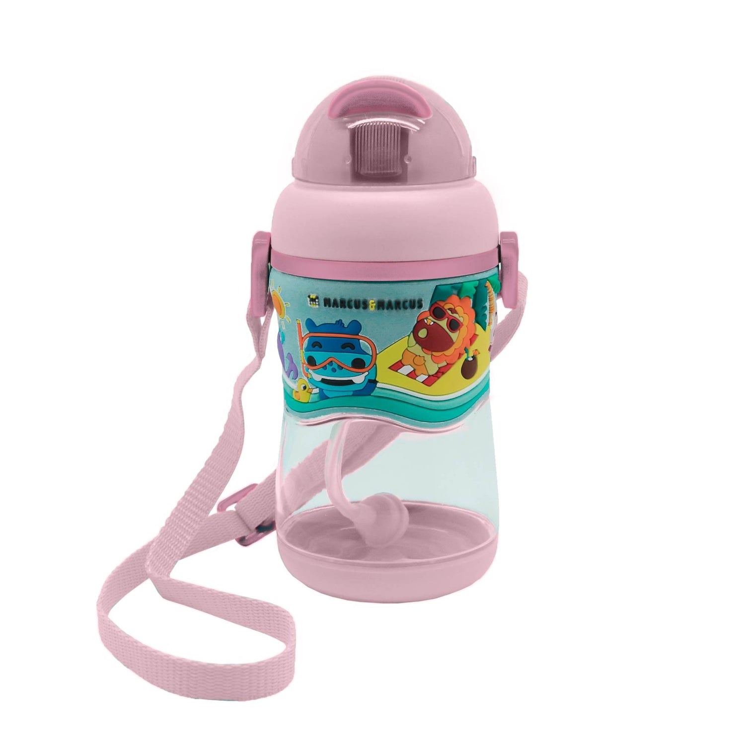 Copo Anti-Vazamento 420Ml 2 Estágios Em Tritan Rosa Bebê