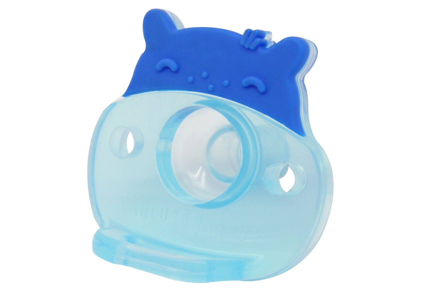 Chupeta Em Silicone Hipopótamo Lucas - Azul