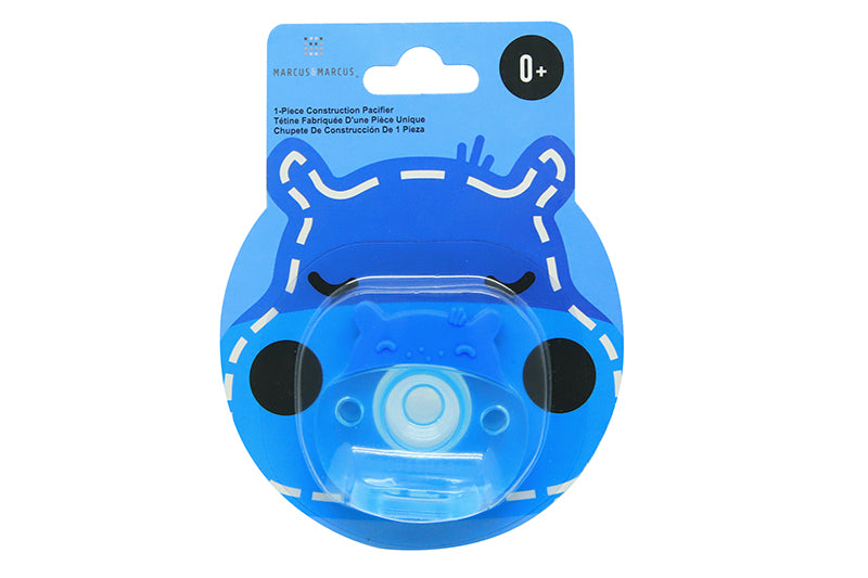 Chupeta Em Silicone Hipopótamo Lucas - Azul