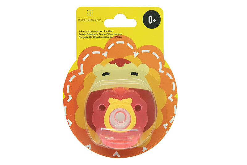 Chupeta Em Silicone Leão Marcus - Vermelho