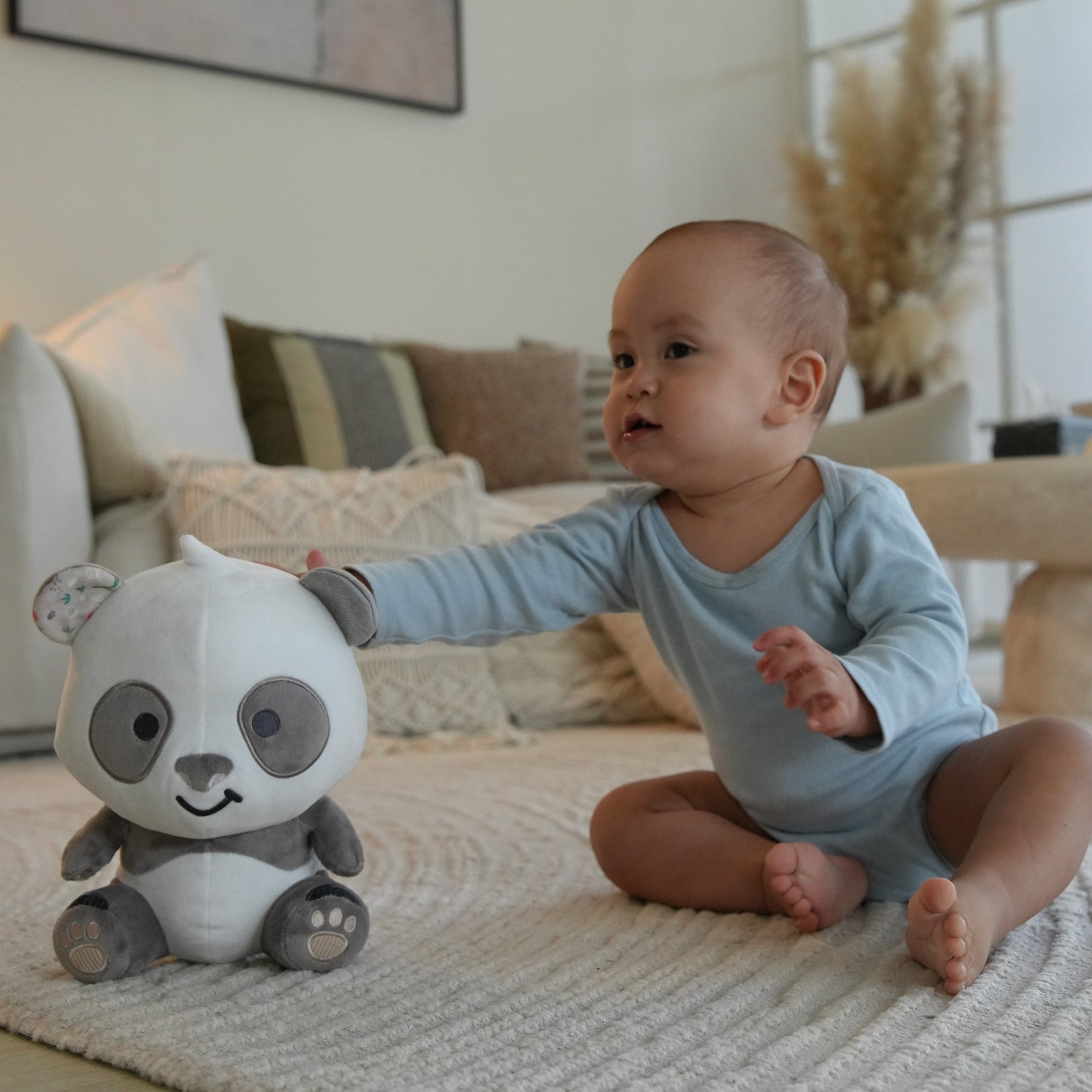 Pelúcia Panda Pebble - Cinza
