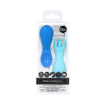 Kit Colher E Garfo Para Treinamento Em Silicone Hipopótamo Lucas - Azul