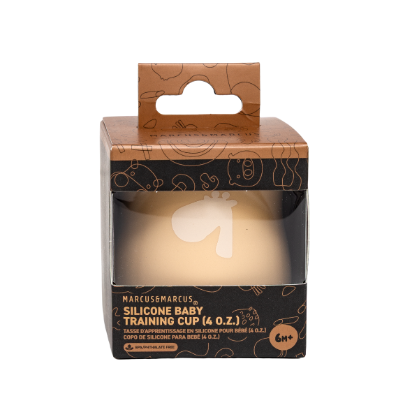 Copo Anatômico em Silicone 120 ml Girafa Lola - Amarelo Manteiga
