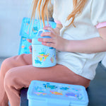 Pote Térmico Com Alça 300Ml Sealife - Azul